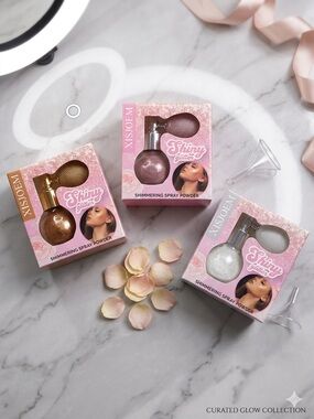 XISJOEM Shimmering Body Powder Spray - Choose Color